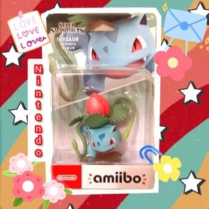 NWT Pokémon Ivysaur Nintendo Amiibo Super Smash Bros figurine